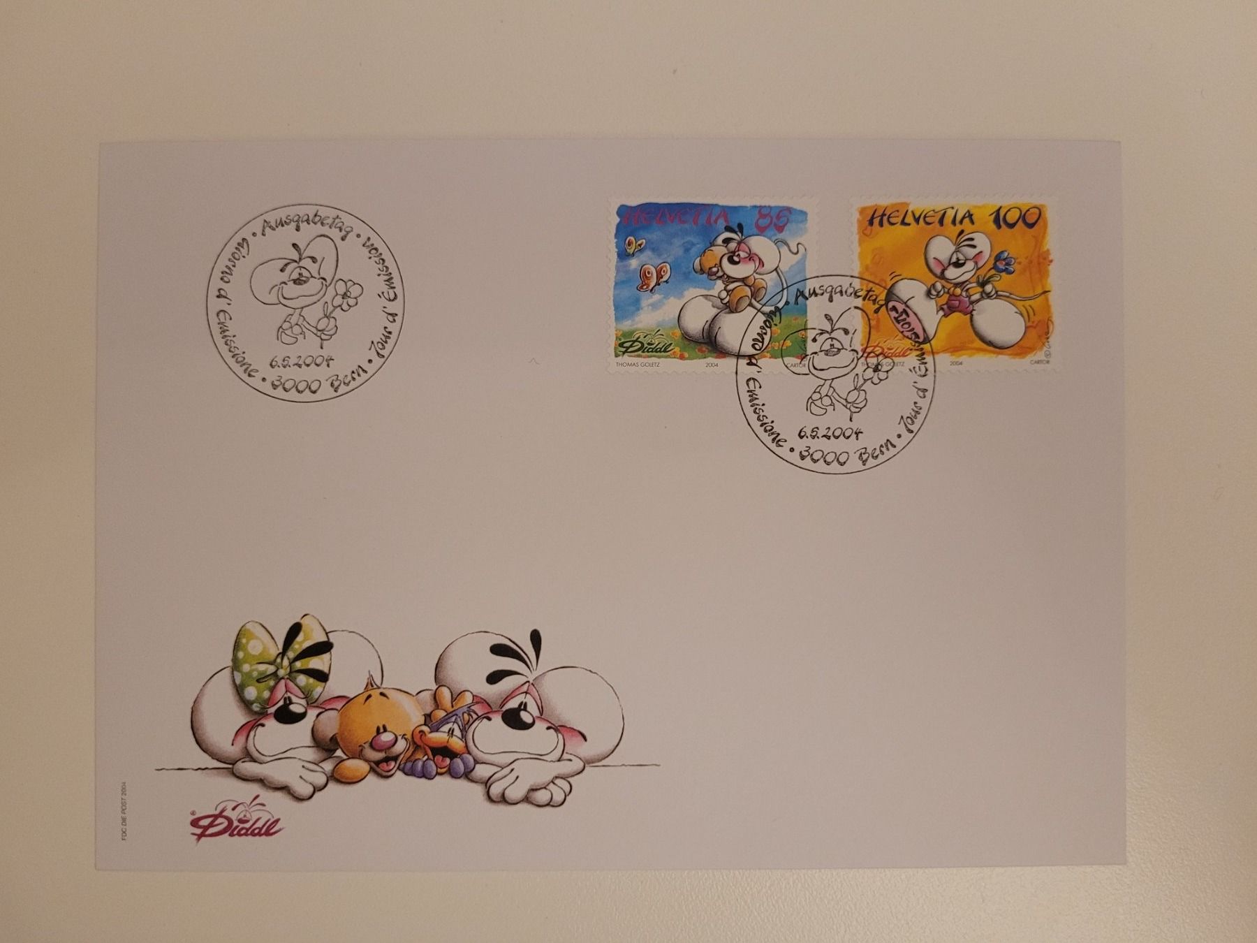 Tutti i francobolli: Umschlag + Briefmarken Diddl – Usato da Inwil venduto da Flower2325