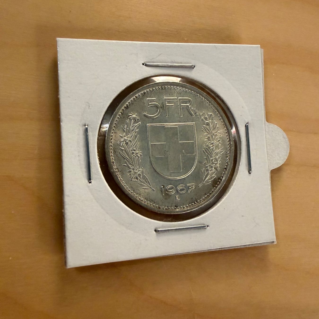 Tutti le monete: Schweizer Silbermünze 5 Franken 1967 – Usato da Wädenswil venduto da NicolaGB