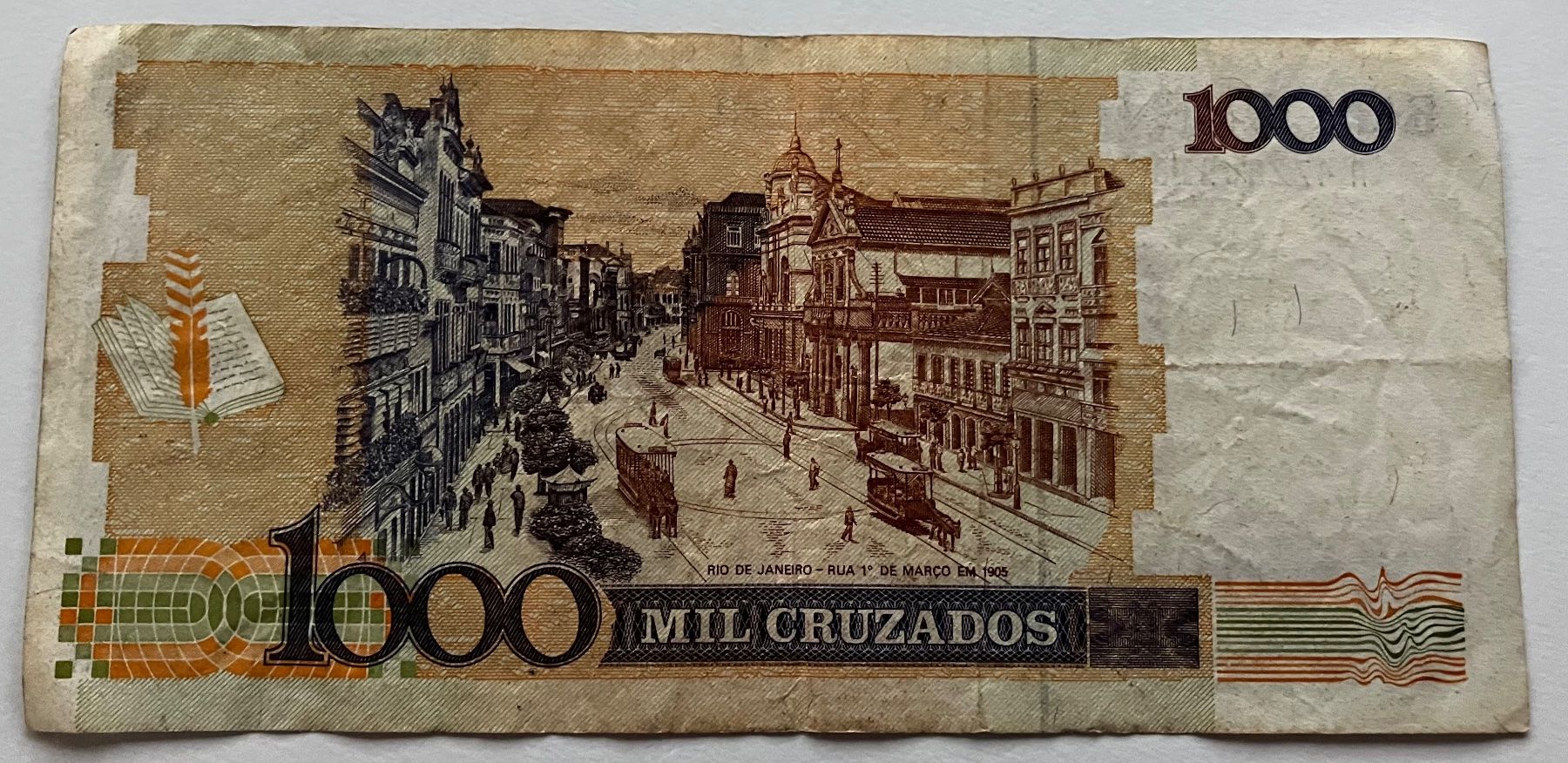 Banconote: Brasilien 1000 Cruzados – Usato da Algetshausen venduto da Carrhard 1