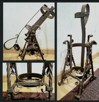 Dekorativer Flaschenständer aus Metall, "Asbach-Uralt"