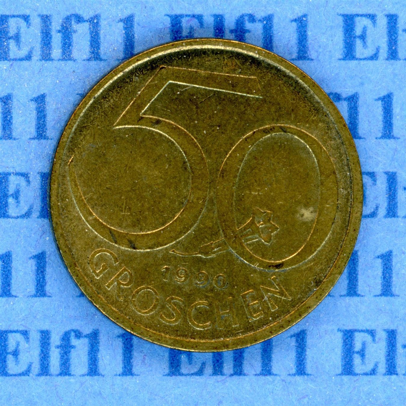 Tutti le monete: ATS___0.50 1990 -vz 50 Groschen – Usato da Widnau venduto da Elf11