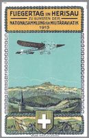 1913, OFFIZIELLE AK, HERISAU, FLUGTAG, *, Ia
