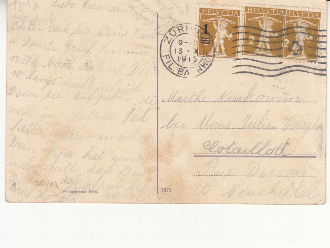 Cartoline postali: Motivkarte Rose 1915 – Usato da Bürglen TG venduto da StampGraf 1
