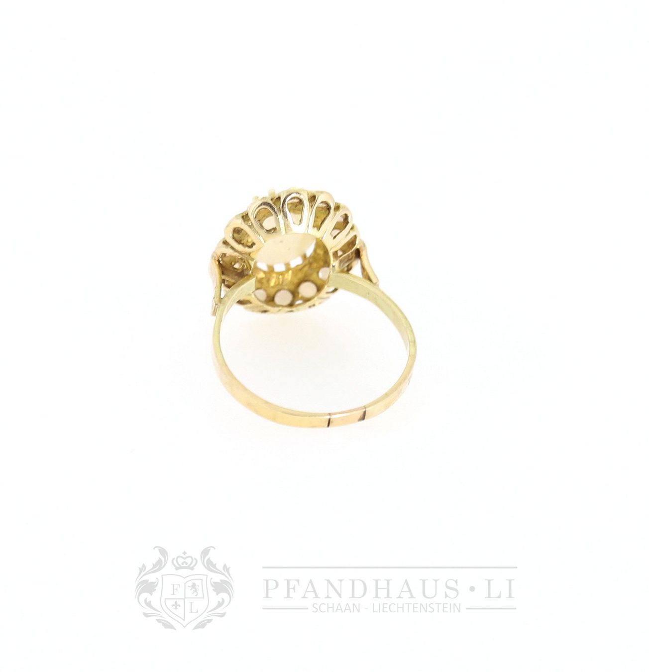 Anelli: LIEBENSWERTER RING AUS 14K GOLD MIT MILCHOPALEN – Usato da Schaan venduto da Pfandhaus-LI 5