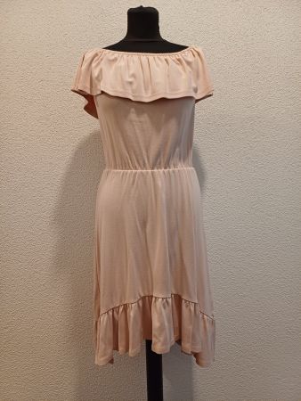 Sommerkleid Rosé Carmen-Stil Gr.34