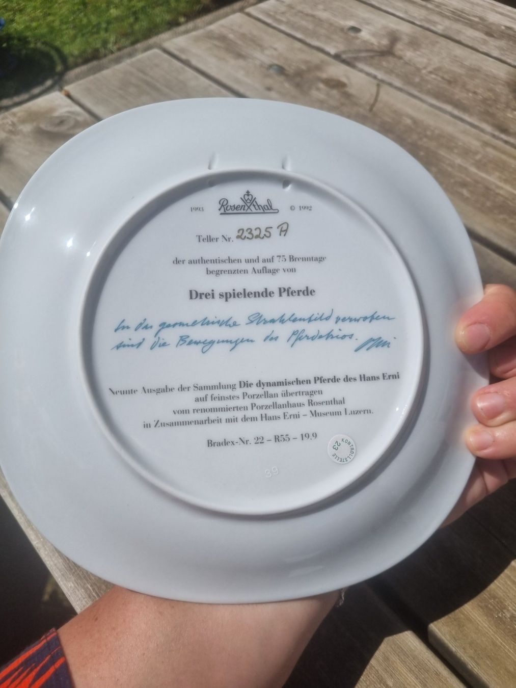 Rosenthal Piatti: Assiette de collection,  Hans Erni, rosenthal – Nuovo (secondo la descrizione) da Fribourg venduto da sal_5ln6 2