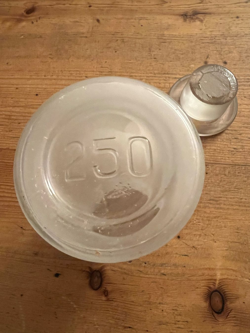 Accessori da laboratorio: GLASFLÄSCHCHEN SANDGESTRAHLT MIT SCHLIFFSTOPFEN 250 ML CHINA – Nuovo (secondo la descrizione) da Zürich venduto da paddybaer 2