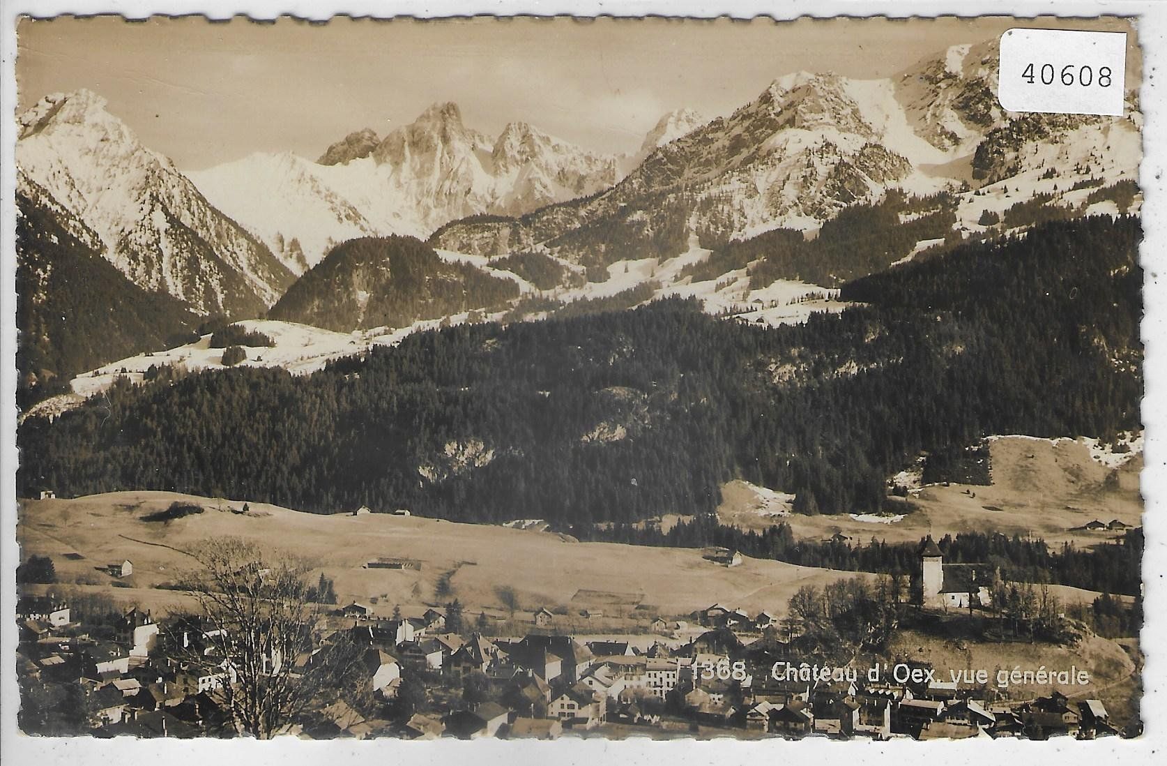Ansichtskarten: Chateau d'Oex - Vue generale – Gebraucht aus Ettingen von Kartenplanet