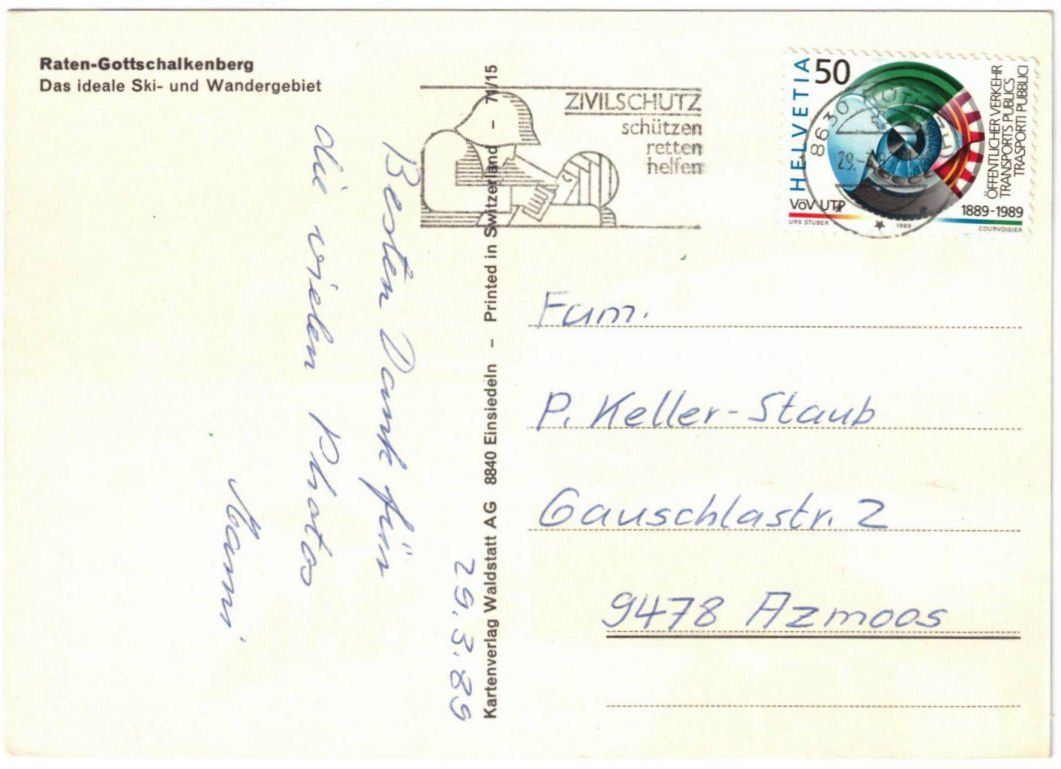 Ansichtskarten: Raten-Gottschalkenberg - 4 Bild AK – Gebraucht aus Binningen von Mountainrider 1