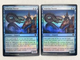 Magic the Gathering: 2x Tolarian Terror Foil, Top Zustand!