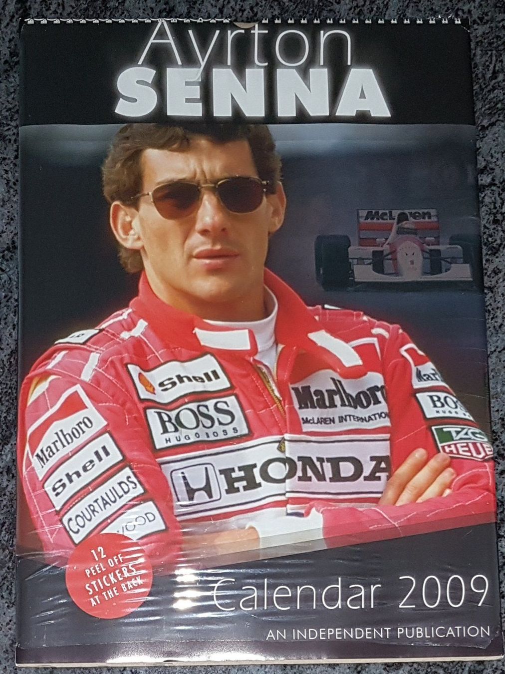 Calendari: AYRTON SENNA - CALENDRIER 2009 – Nuovo e nell'imballaggio originale da Peseux venduto da Black-Falcon