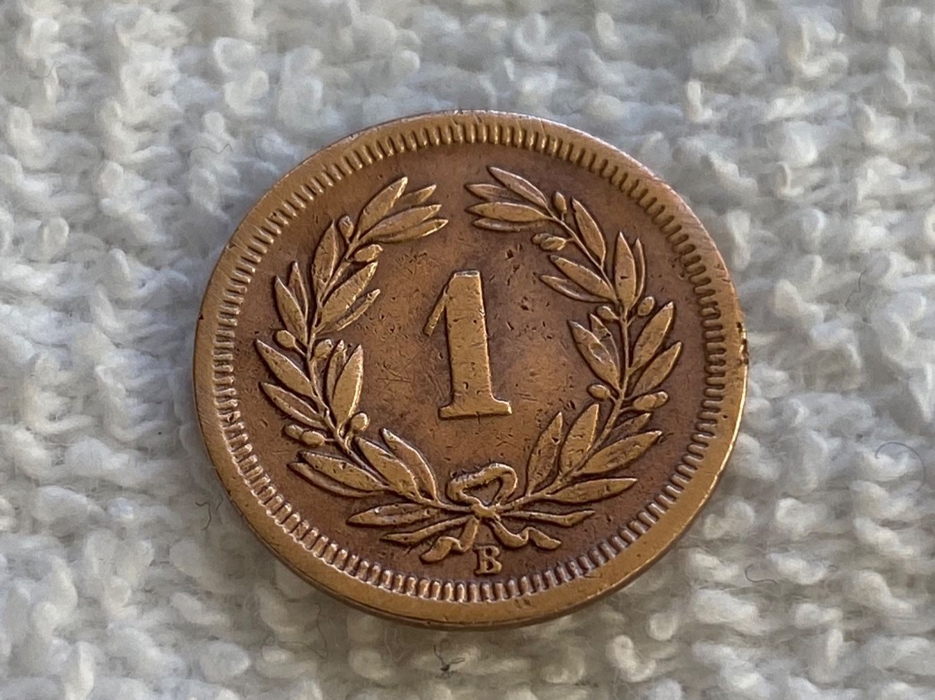 Alle Münzen: 1 centime/rappen 1866 – Gebraucht aus Nyon von Ilmi09 1