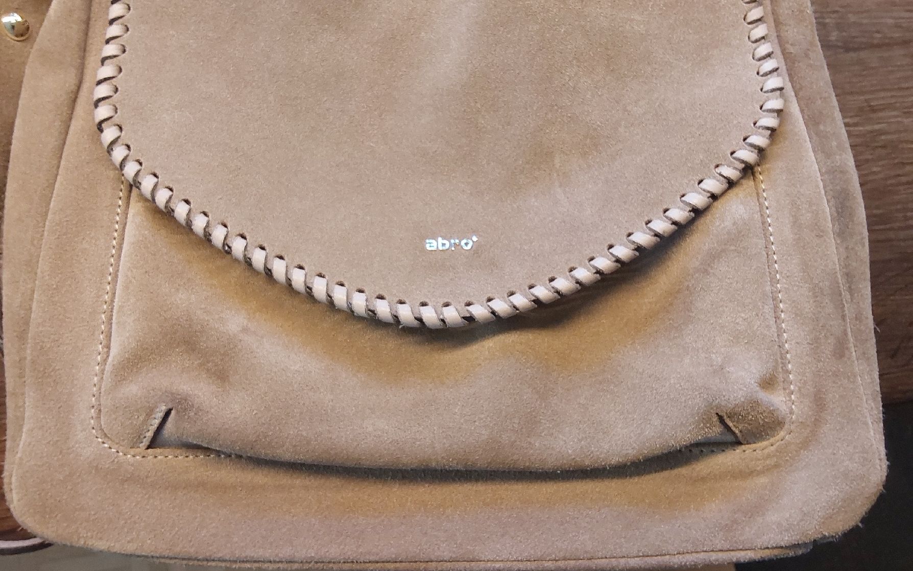Abro Borse da donna: Wildledertasche Abro beige – Usato da Köniz venduto da scopello12 2