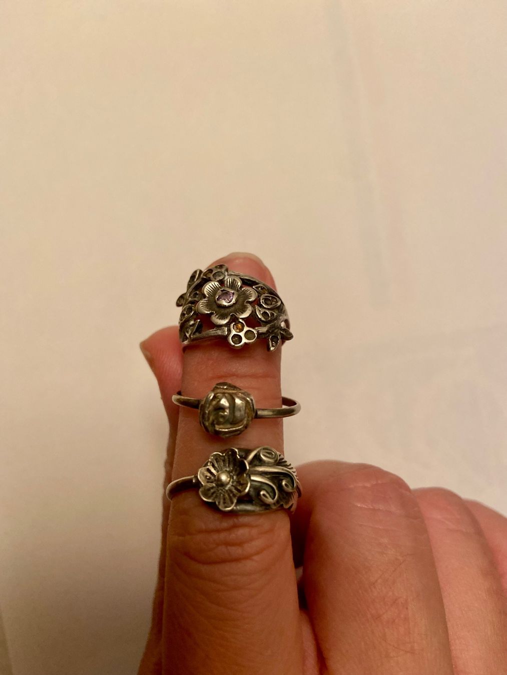 Anelli: Antiker Silber Ring x 3 Schmuck Lot – Usato da Niederhasli venduto da YHHC