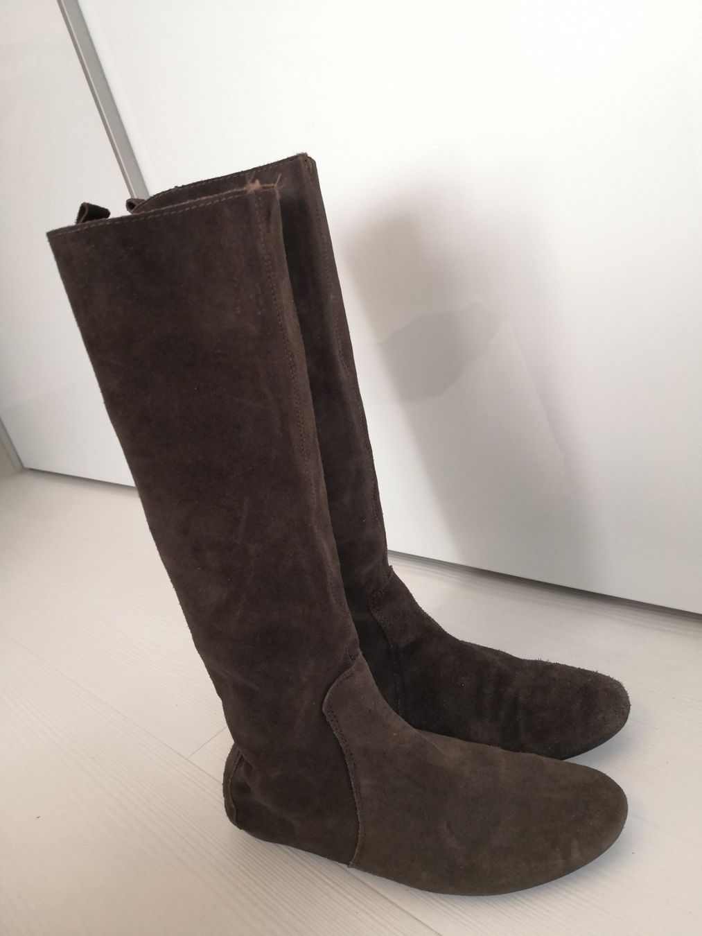 Mango Scarpe da donna: 🤩MANGO WILDLEDER-STIEFEL, BRAUN – Usato da Olten venduto da Naja-Twins-Twins 1