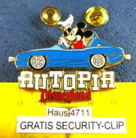 DISNEYLAND  AUTOPIA 2NÄGEL-DOPPEL-PIN ENAMEL mit SECURITY-CL