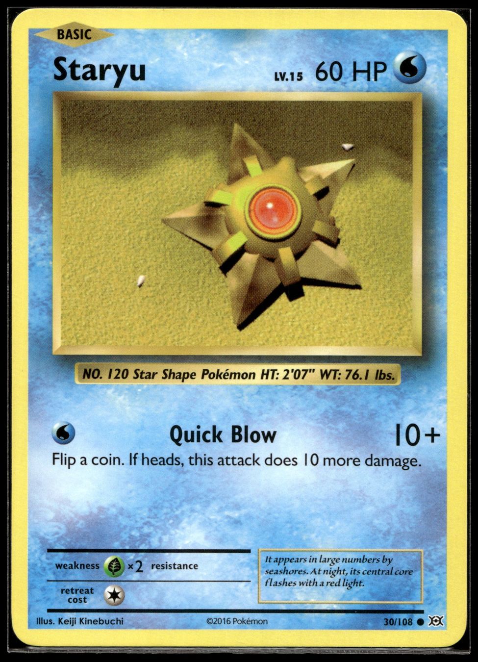 Pokémon Carte collezionabili: Staryu (EVO EN 30/108) – Nuovo (secondo la descrizione) da Affoltern am Albis venduto da Chiesa_5