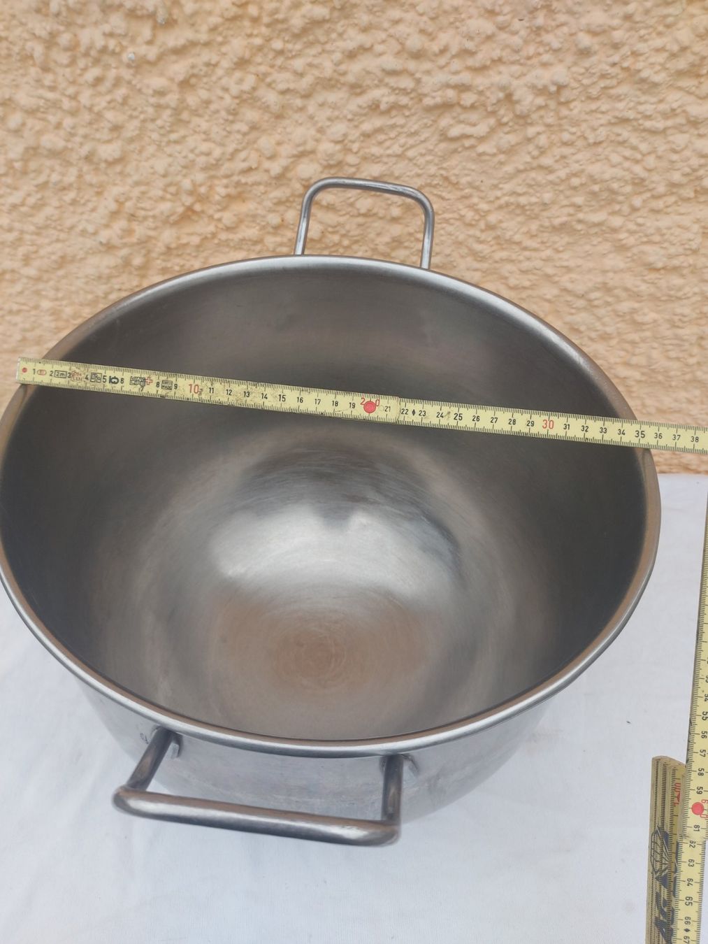Ciotole: Grosse Chromstahlschüssel mit Griffen  35x28cm – Usato da Rheinau venduto da profitronic.shop 6