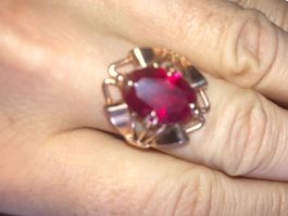 Antiker 583Kt Rosegold Ring in Gr.58