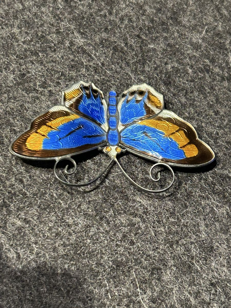 Broschen & Nadeln: Brosche Schmetterling David Andersen 925 Silber Emaille – Gebraucht aus Aeschi b. Spiez von davidS744 5