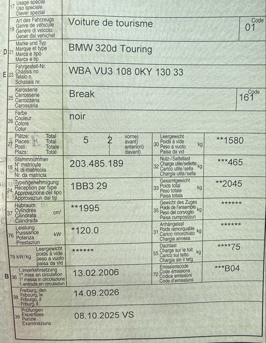 BMW Automobili: Bmw 320d – Usato da Fribourg venduto da inf_n9kg 8
