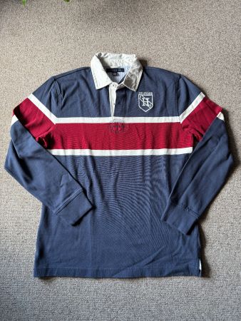 Tommy Hilfiger Pullover Langarm Herren, Gr. M blau / rot