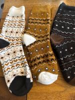 3x Kuschelsocken - flauschig weich-Wohlfühlen- Zeit für Dich