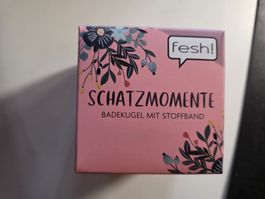 Schatz Momente Badekugel mit Stoff Band