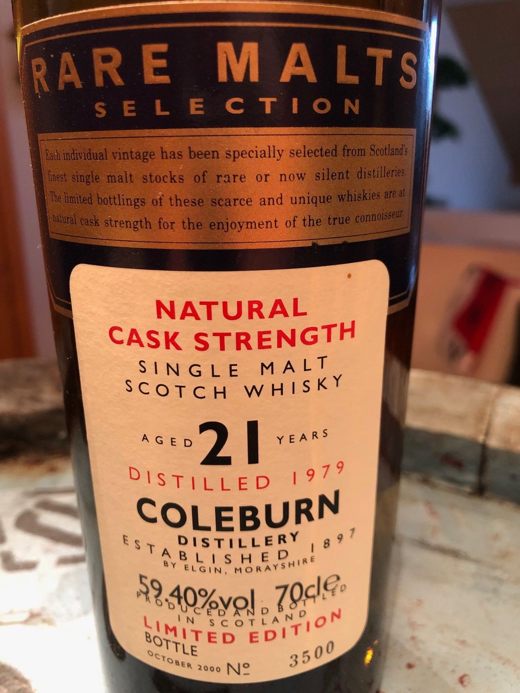 Spirituosen: Coleburn Rare Malts 1979 – Neu und originalverpackt aus Aarwangen von concorde58 2