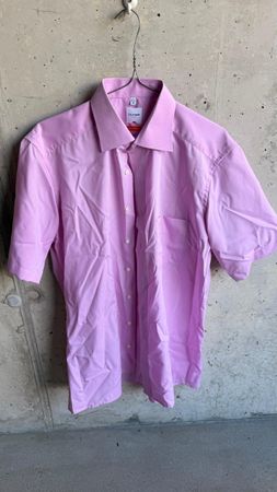 Olymp Hemd Luxor kurzarm rosa Grösse 40 Slim Line