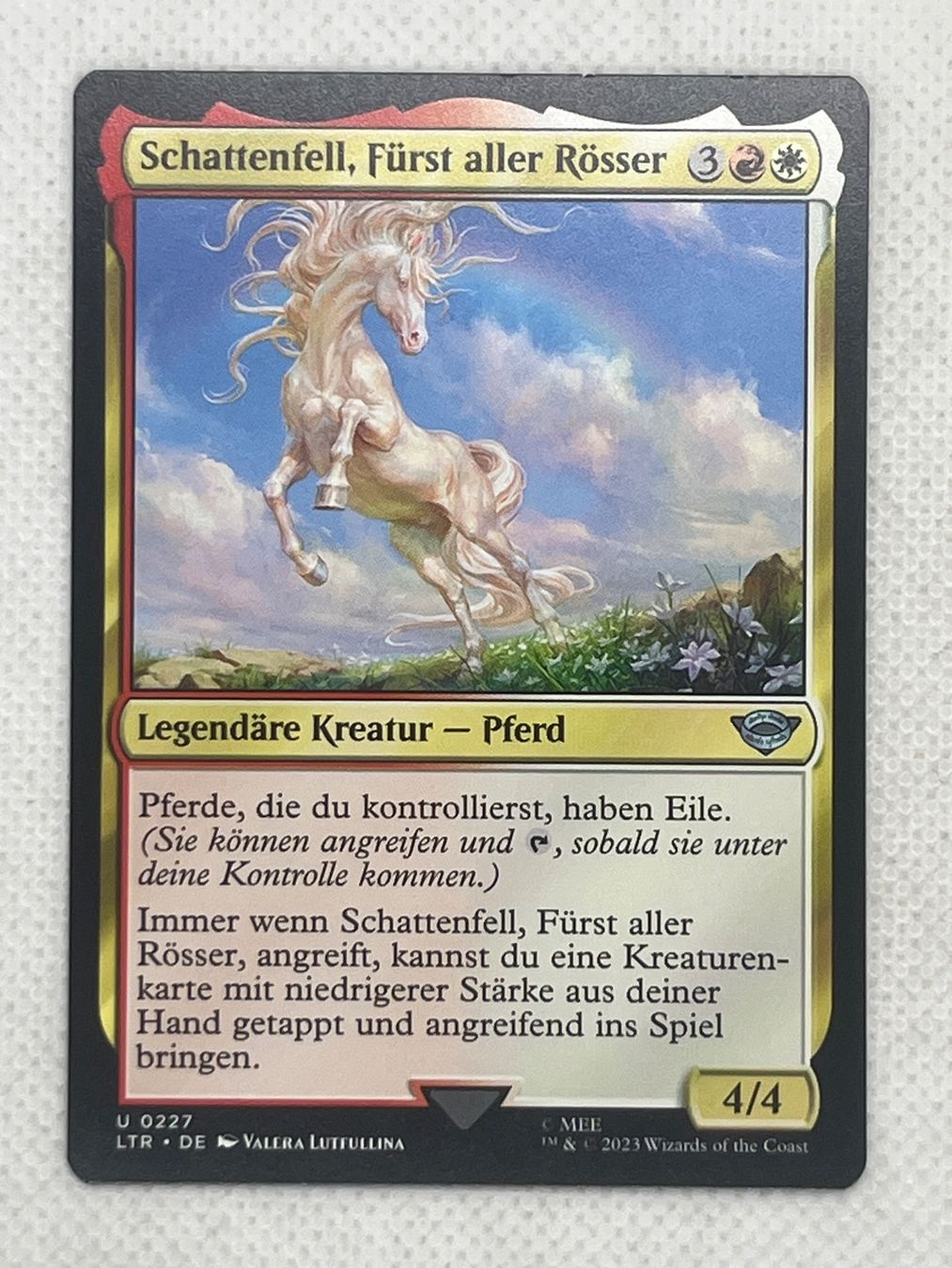 Yugioh Sammelbilder & Trading cards: MTG Schattenfell, Fürst aller Rösser LTR 227 Deutsch Uncommo – Gebraucht aus Hinterkappelen von Kim1992
