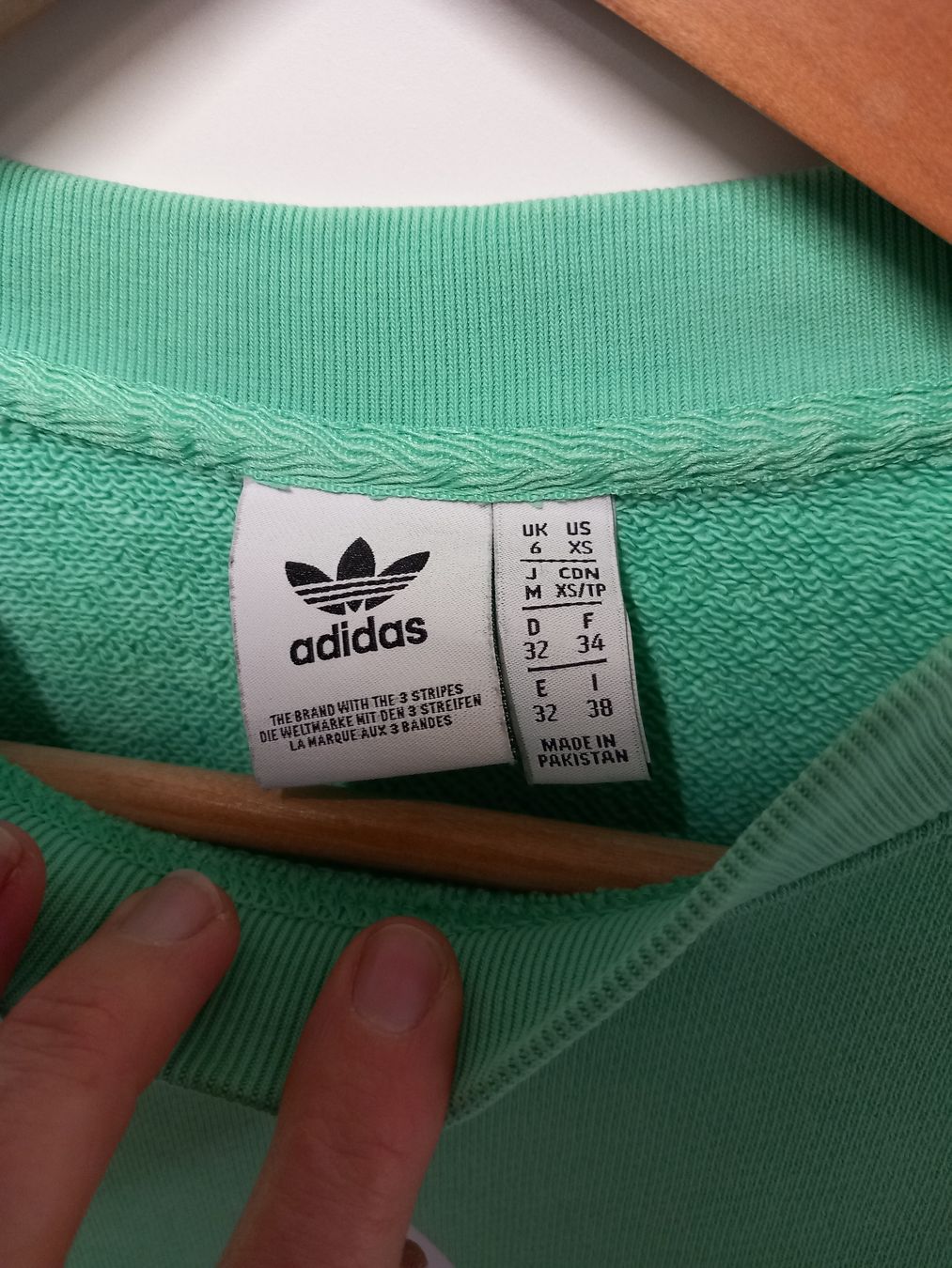 Adidas Maglioni & Felpe: Adidas Sweatshirt Pulli Gr.XS mint – Usato da Merligen venduto da muss_haben 1