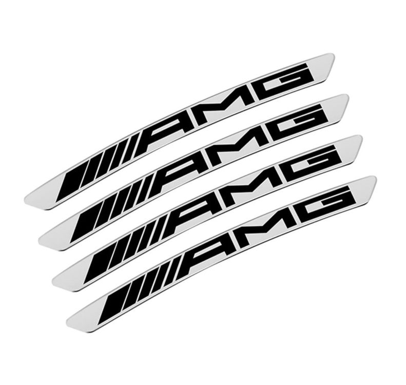 AMG Mercedes Felgen Aufkleber 4 Stück Emblem