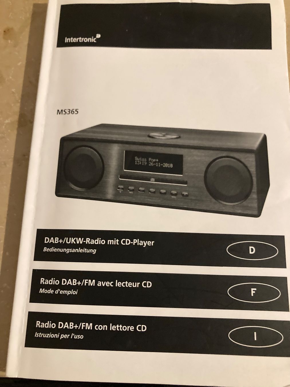 Radio: Intertronic DAB/UKW-Radio mit CD Player – Usato da Männedorf venduto da Monika0116 1