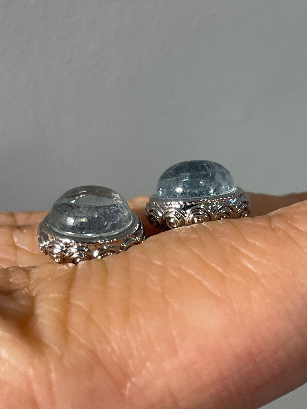 Orecchini pendenti & Orecchini a lobo: S925 Stift, Echter Aquamarin-Ohrstecker, Edelstein-Ohrringe – Nuovo e nell'imballaggio originale da Schiers venduto da sisikristall 2