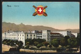 AK Thun, Ansicht der Kaserne, 1912