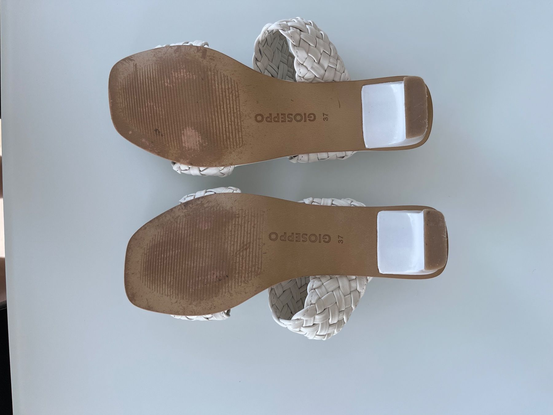 Damenschuhe: Mules Gioseppo T. 37 blanches tressées été talons – Neu (gemäss Beschreibung) aus Neuchâtel von Virg30 4