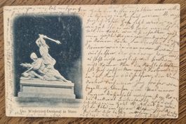 Stans, Winkelrieddenkmal 1900, n. E'matt, Fam. Duss, Riedli