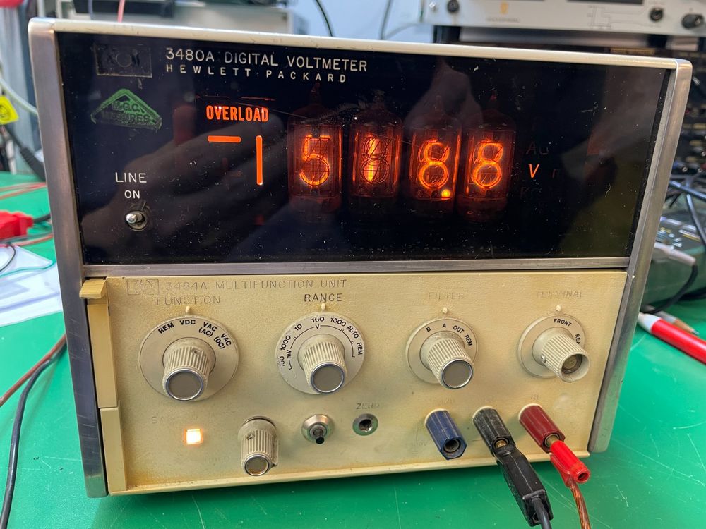HP3480A Digital Voltmeter/HP3484A Multifunction Unit/Defekt! (Defekt ...