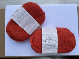 Wolle - Sandness garn - Alpaka Mini