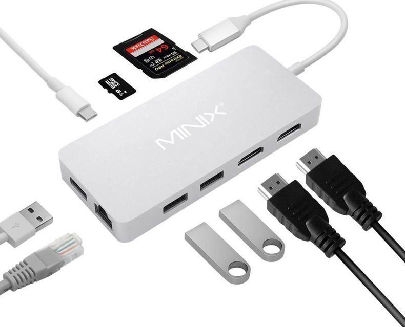 MINIX Unità & Adattatore: Minix Neo-C Plus USB-C Multiport Adapter – Nuovo e nell'imballaggio originale da Genestrerio venduto da DennoPC 1