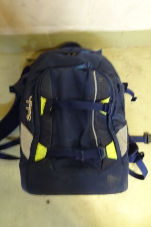 Satch Pack Schulrucksack blau - mit Gebrauchsspuren