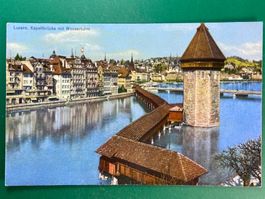 Luzern - Kapellbrücke mit Wasserturm