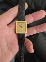Montre Piaget tank or jaune 18K cadran strié avec boîte