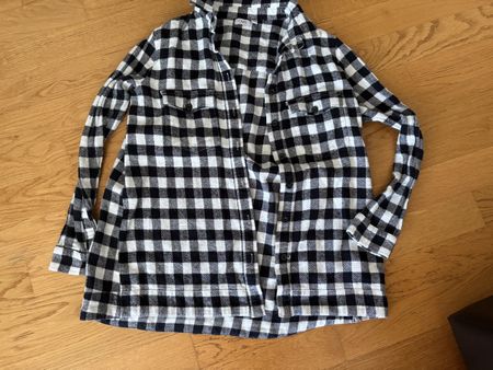 OVS Hemd Holzfäller Look Schwarz Weiss Gr. 158
