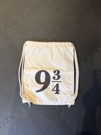 Harry Potter Turnbeutel Platform 9 3/4 weiss Baumwolle