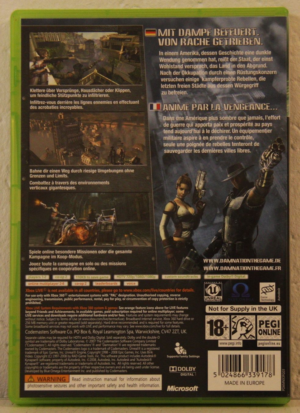 Giochi: XBOX360 Damnation – Usato da Fisibach venduto da Re-Games24 1