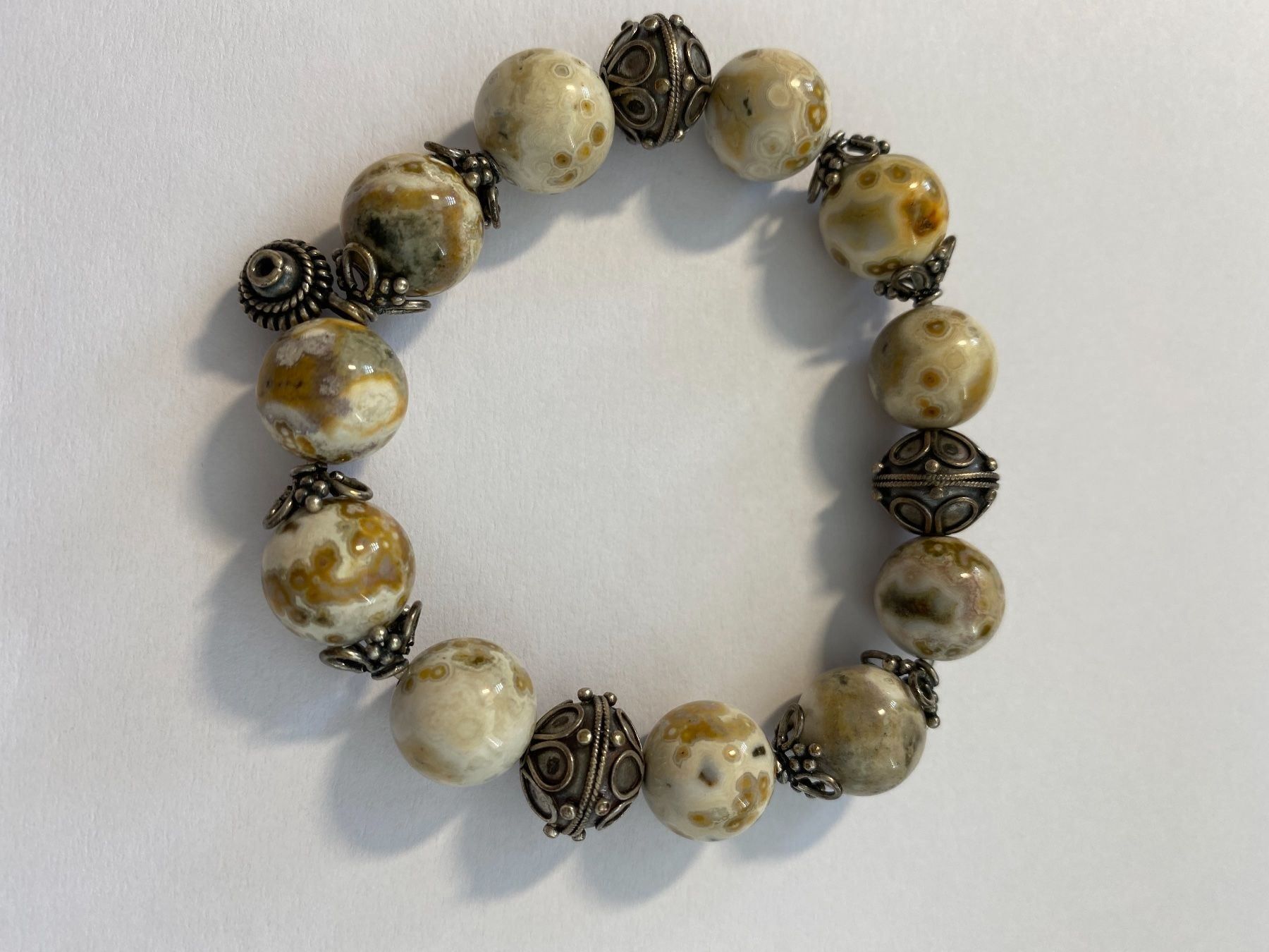 Edelsteine: Armband Ocean Jaspis / Silber – Gebraucht aus Zollikon von Dory11
