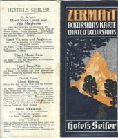 Zermatt, Hotels Seiler, Werbeprospekt