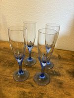 4 Vintage-Champagnergläser von Bormioli Rocco